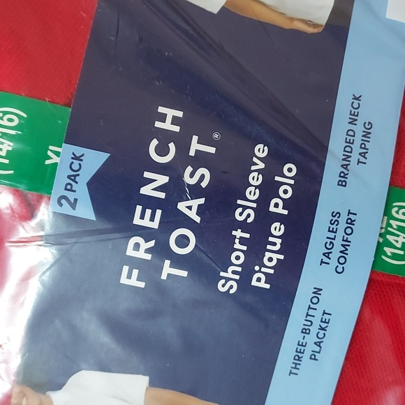 Boys French Toast School Uniform Short Sleeve Pique Polo 2-Pack - Picture 5 of 8